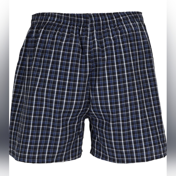 Gildan Men's NIP 5 Pack Black Striped Assorted Woven Boxers Size Medium 32"-34" - Picture 8 of 10